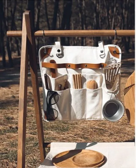 TRIWONDER Bestecktasche Camping Organizer | Tragbarer Besteckbeutel Für Outdoor & Reisen