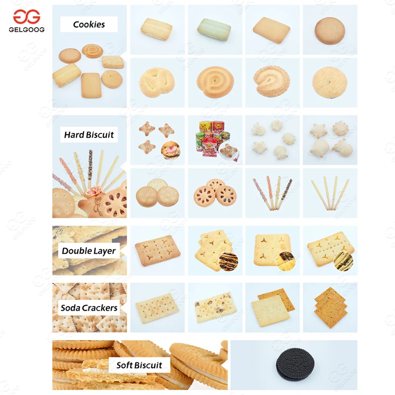 Factory Price Hard and Soft Biscuit Production Line with Biscuit Cream Sandwich Machine