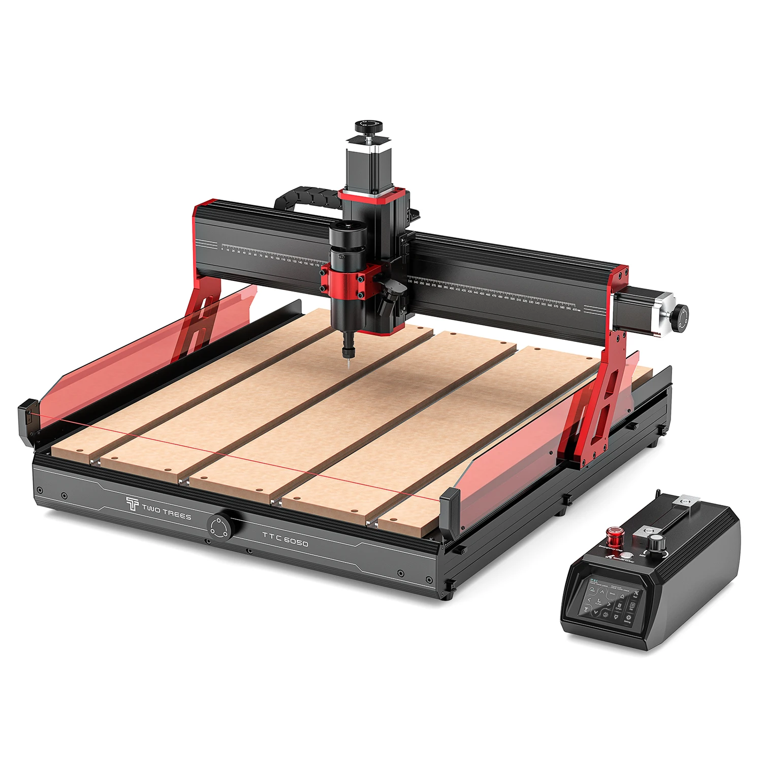 TWOTREES 6050 4 Axis CNC Wood Carving Turning Machine 1300*2500mm Atc Service Router Motor Bearing Core for Wood Carving Turning