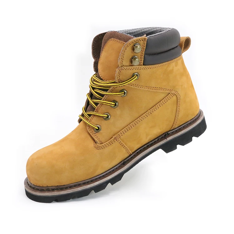 Source Dubai wholesale industry ankle nubuck leather goodyear engineering welt rubber steel unisex safety shoes boots on m.alibaba.com