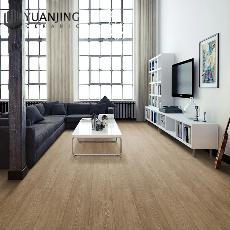 150x800mm Wood Finish Solid Wood Imitate Ceramic Bricks Wooden Tiles Bedroom Living Room Non Slip Floor Tiles Flooring Design