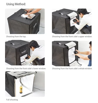 Godox Double-light LED Mini Photography Studio LSD60cm Light Box Photography Mini Photo for Studio Shooting product image