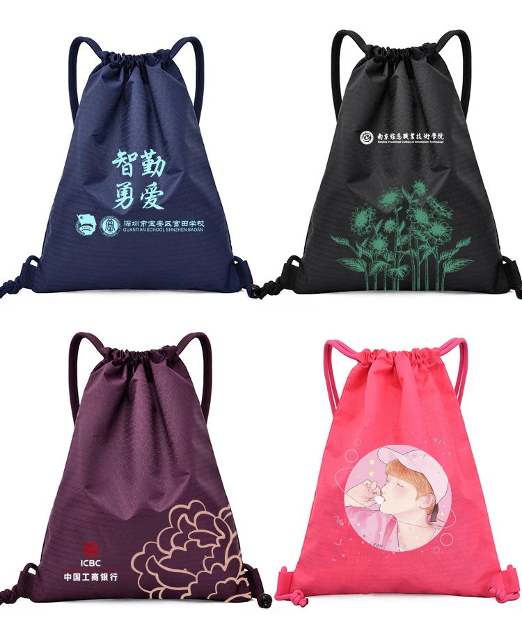 カスタムロゴ印刷デザインポリエステルバスケットボールジムメッシュフィットネス巾着袋スポーツ巾着バックパック Buy Drawstring