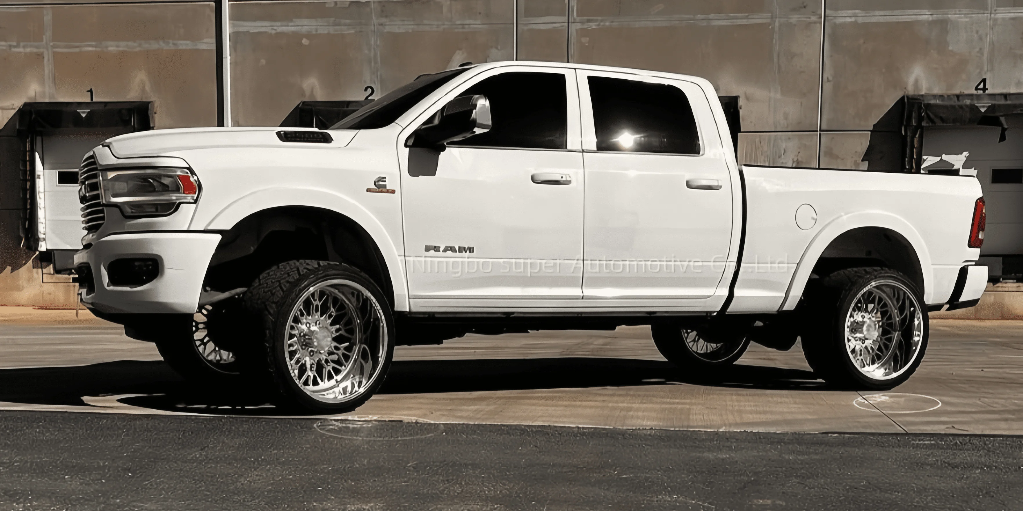 Forgex Polished Deep Lip Forged Alloy Wheel 24X14 Rim for Truck Ford F150 F250 F350 Silverado1500 3500 Ram 6x139.7 8x180 8x165.1