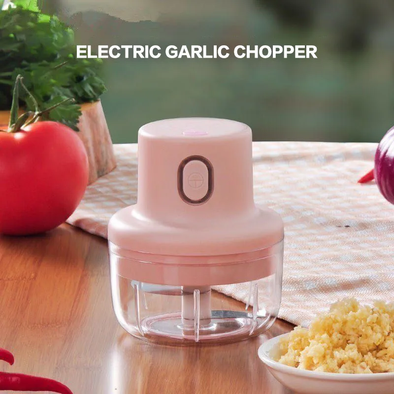 350ml Electric Garlic Chopper Cordless Meat Grinder Rechargeable