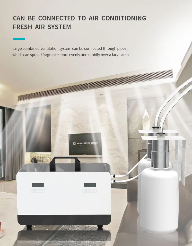 Grassearea 2000ml Bottle Essential Oil Diffuser for 8000 CBM Coverage Diffuser Machine Aroma for Hotel