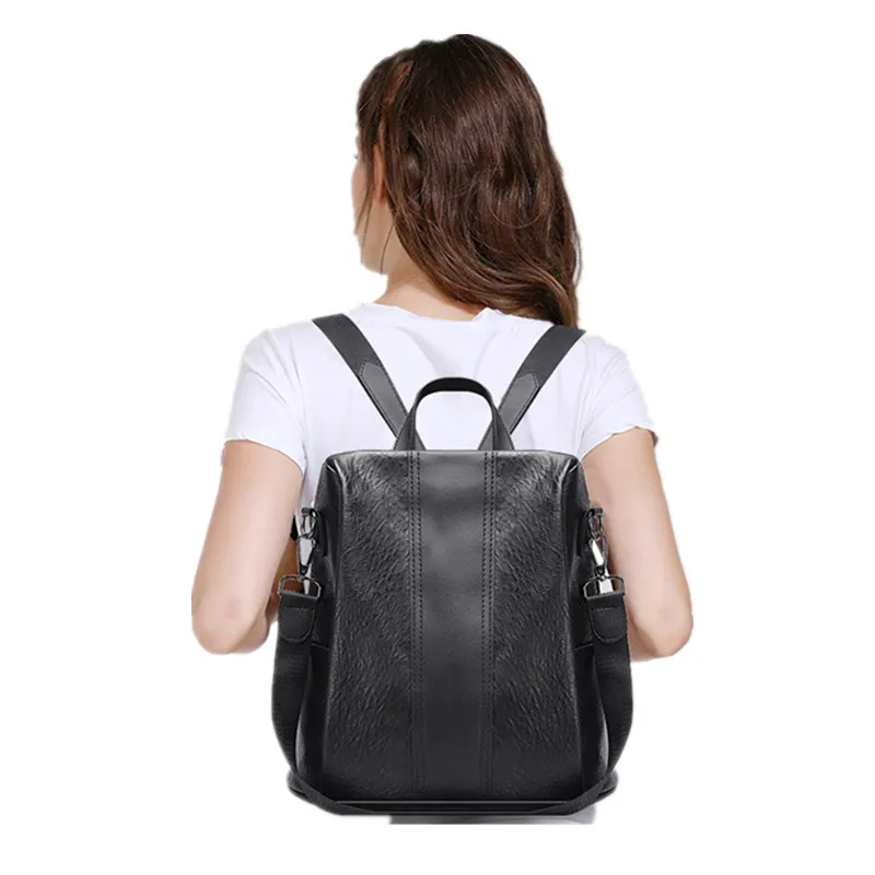 china pu leather backpack WYFJNX  Kinzd Pu Leather Backpack for College