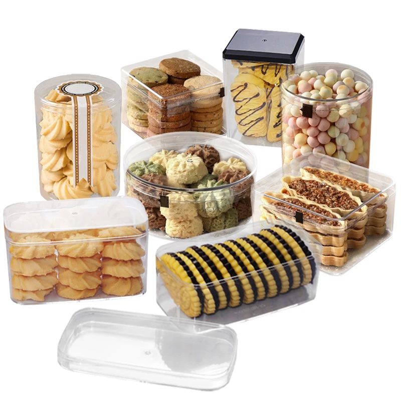 Wholesale Transparent Tiramisu Dessert Box PS Plastic Sealed Cake Packaging Mousse Cup Square Cake Food Packaging Box With Lid