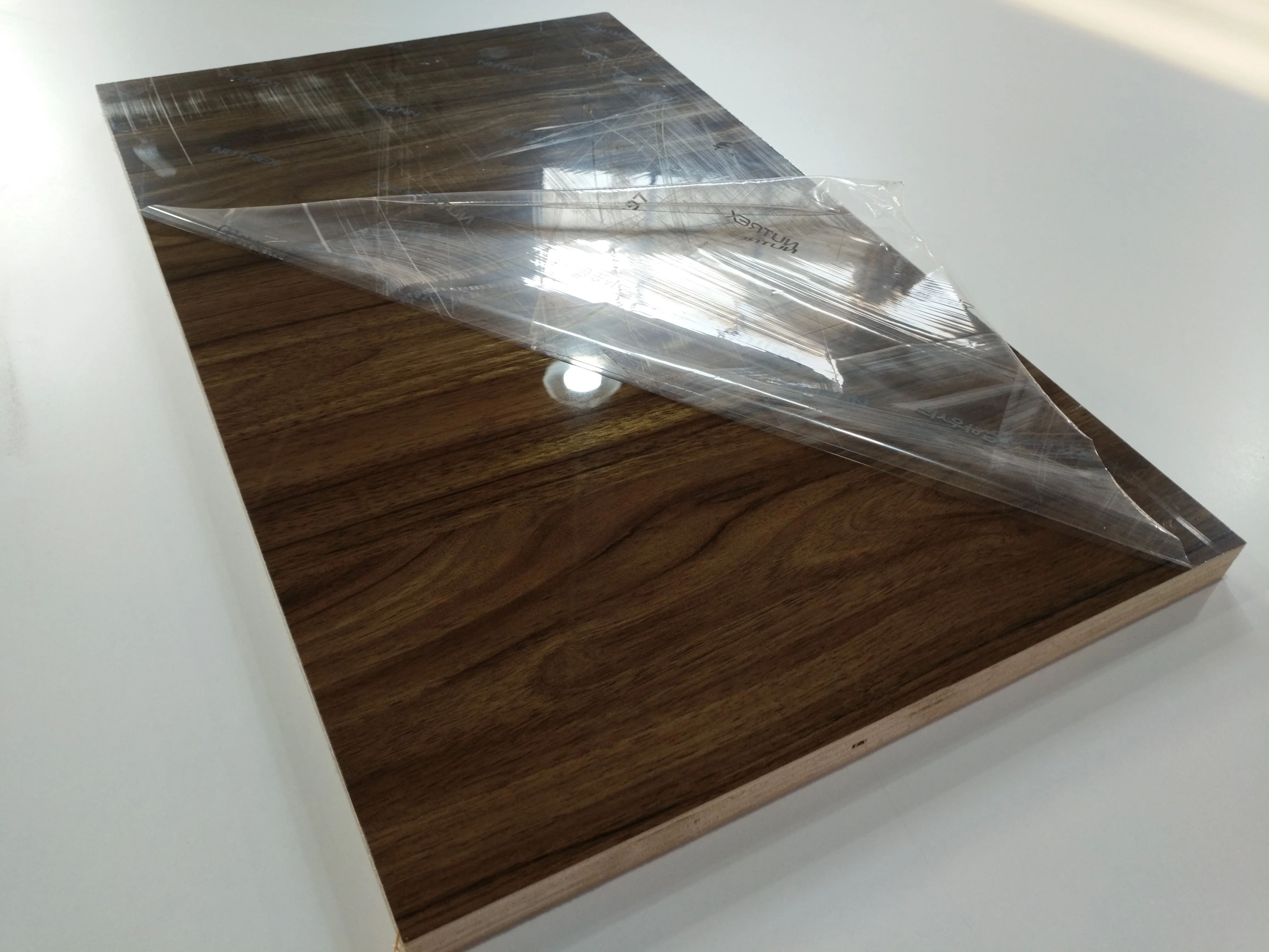 High Gloss Mdf Gloss Wood Grain PET Mdf Board for Home Furniture
