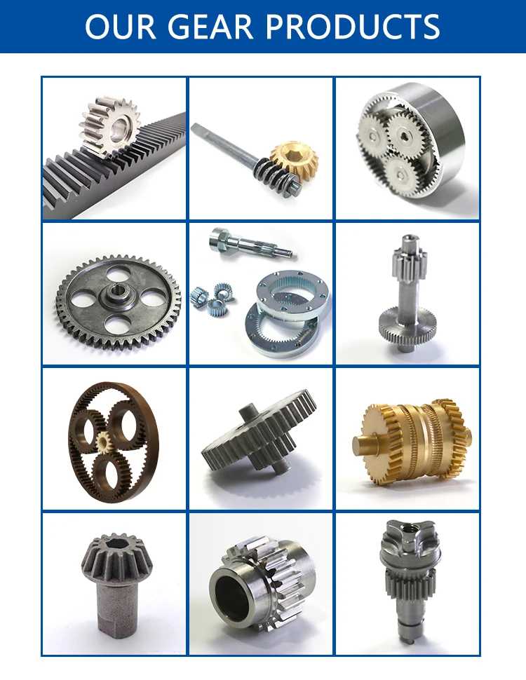 High Precision Cnc Milling Turning Service Steel Bevel Helic Rack Gears Pinion Custom Inner Ring Spur Nylon Plastic Gears Sets
