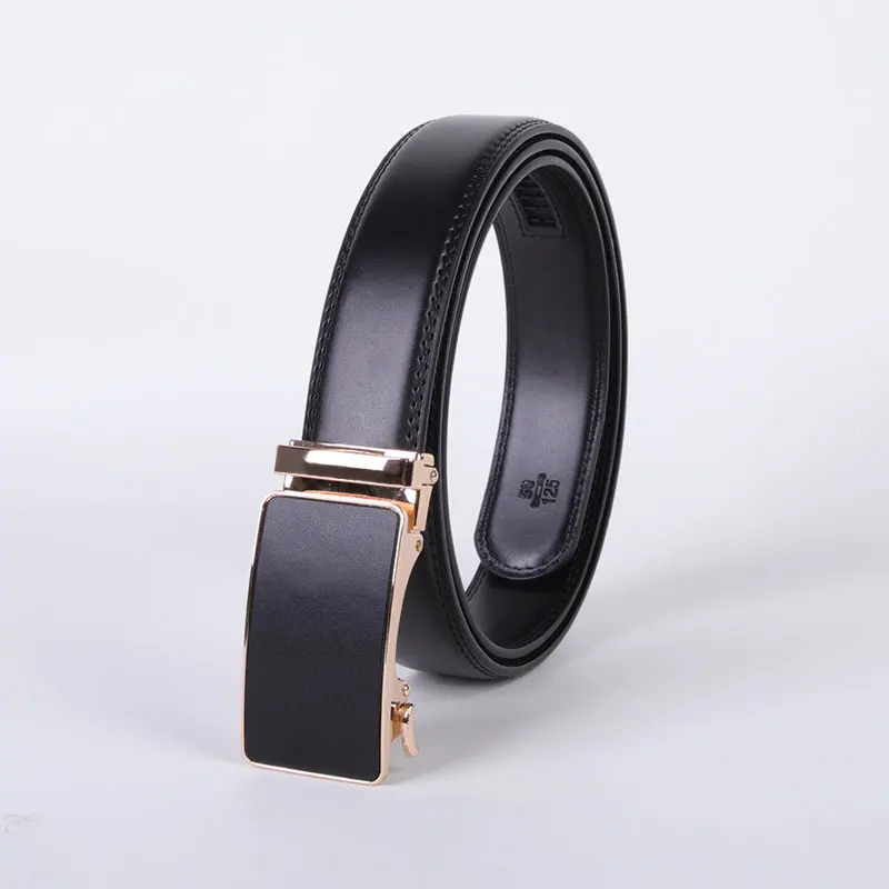 Custom Genuine Leather Belt with Automatic Buckle for Sliding Door Application Direct from Factory