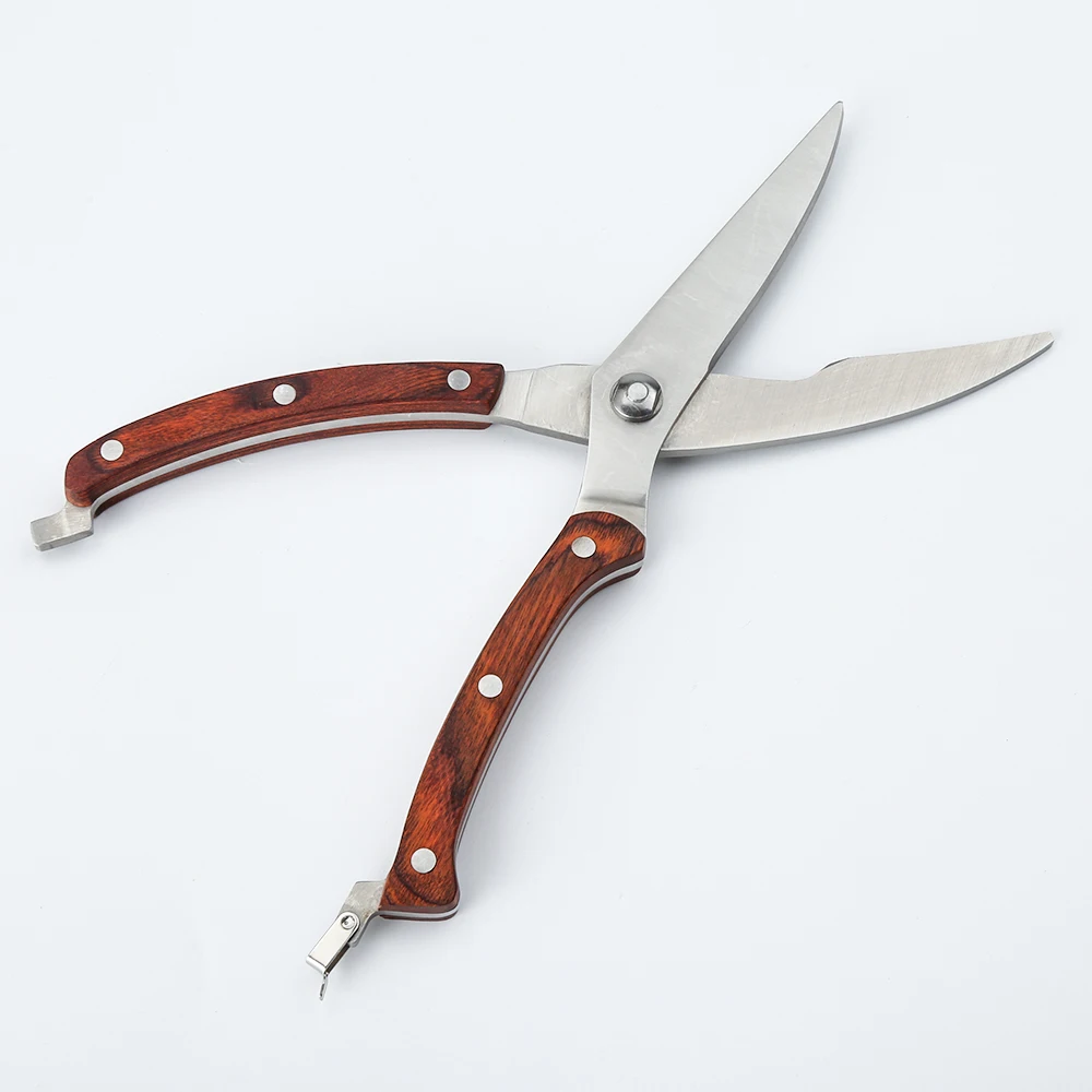 Spring Loaded Stainless Steel Scissors Heavy Duty Kitchen Scissors Poultry and Bone Shears