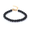 black lava stone