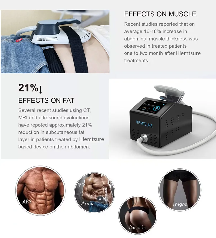 Body sculpting system HIEMT machine 7 tesla non-invasive body sculpting electromagnetic muscle stimulation device LF-445