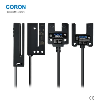CORON GGU Optical Switch Sensor Slot Fork Type 2mm 3mm 5mm 6mm 10mm 15mm Detection Range NPN PNP Proximity Photoelectric Sensor
