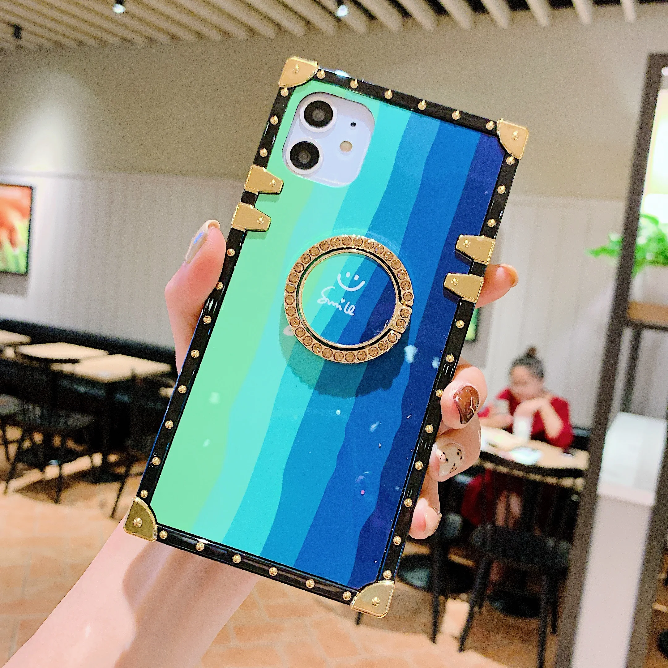 2021 Brand Designers TPU Mobile Cases for iPhone12 Mini iPhone 11 12 Pro Max 6 6s 7 8 Plus X XR XS Pro Max Rainbow Bumper Cover