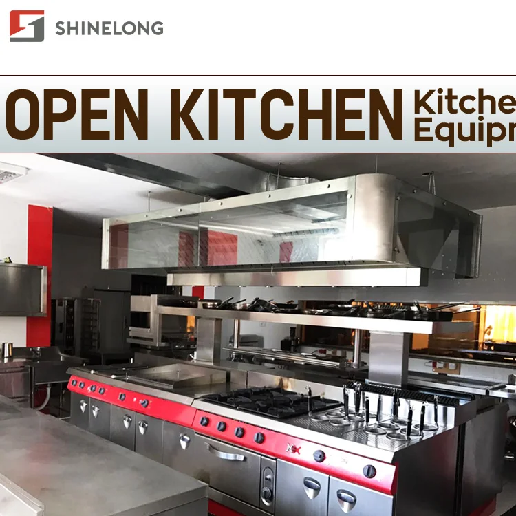 open commercial kitchen design