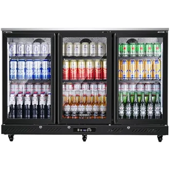 Factory Price 150L Beverage Refrigerator Cooler Stainless Steel Single Zone Beverage Cooler Mini Beer Fridge