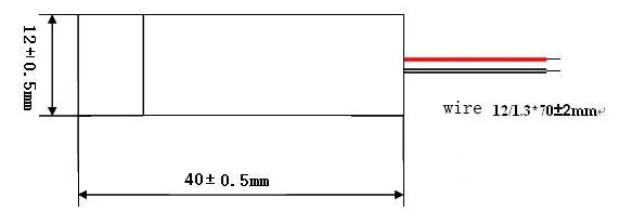 12x40mm Casing Focusable Red Line 3-5v 3mw Laser Module 650nm - Buy 3 ...