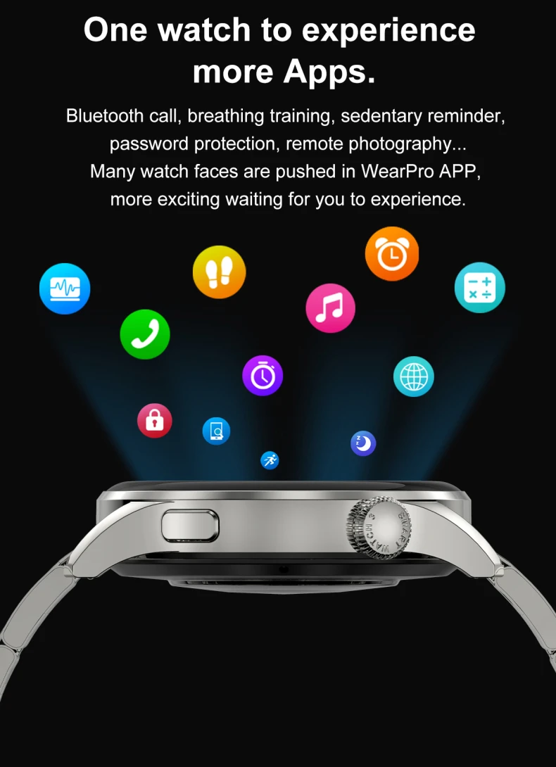 DT3 Smartwatch BT Call Wireless Charging Smart Watch Round Rotary Button ECG Heart Rate Health Tracker Sport Wristband (21).jpg