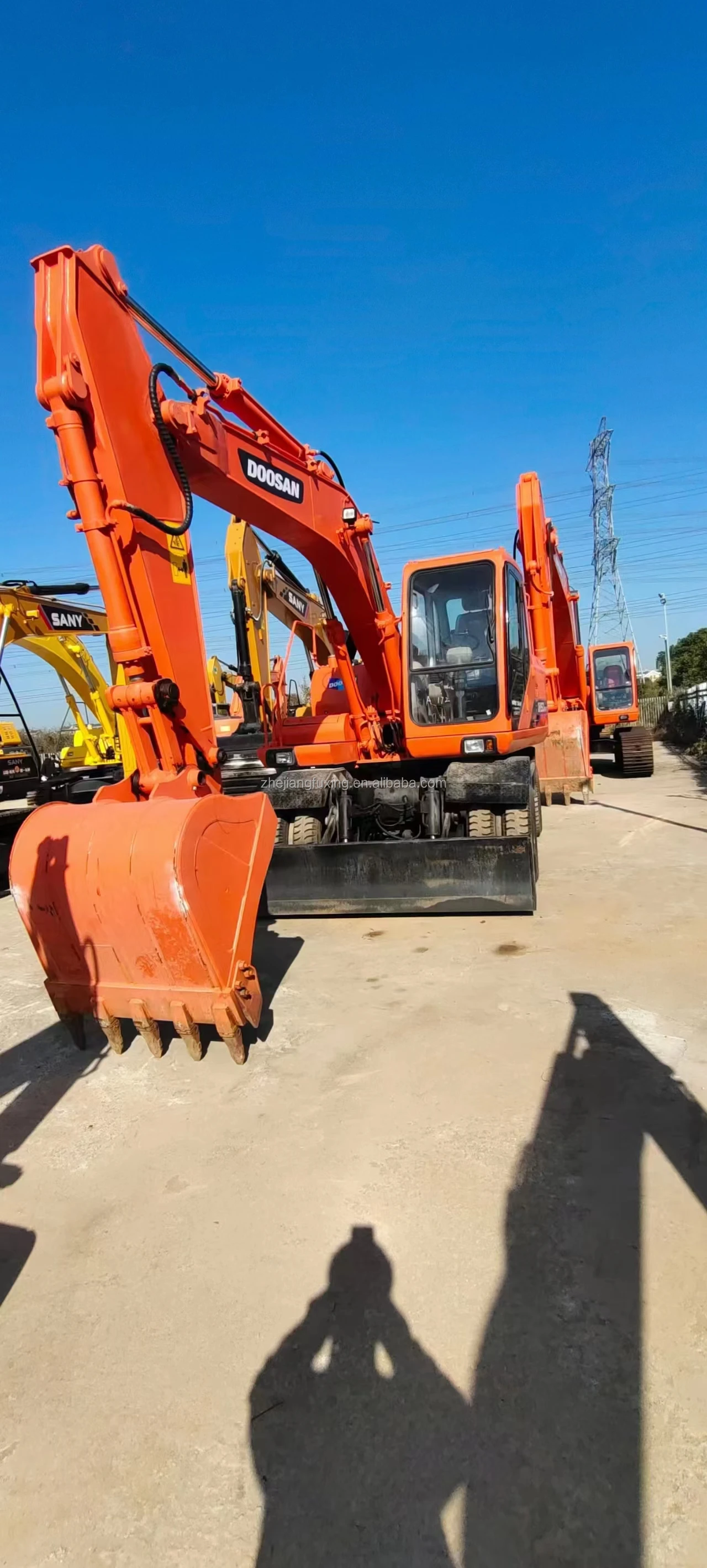 Used Original Doosan 150 Wheel Hydraulic Excavator For Sale Imported