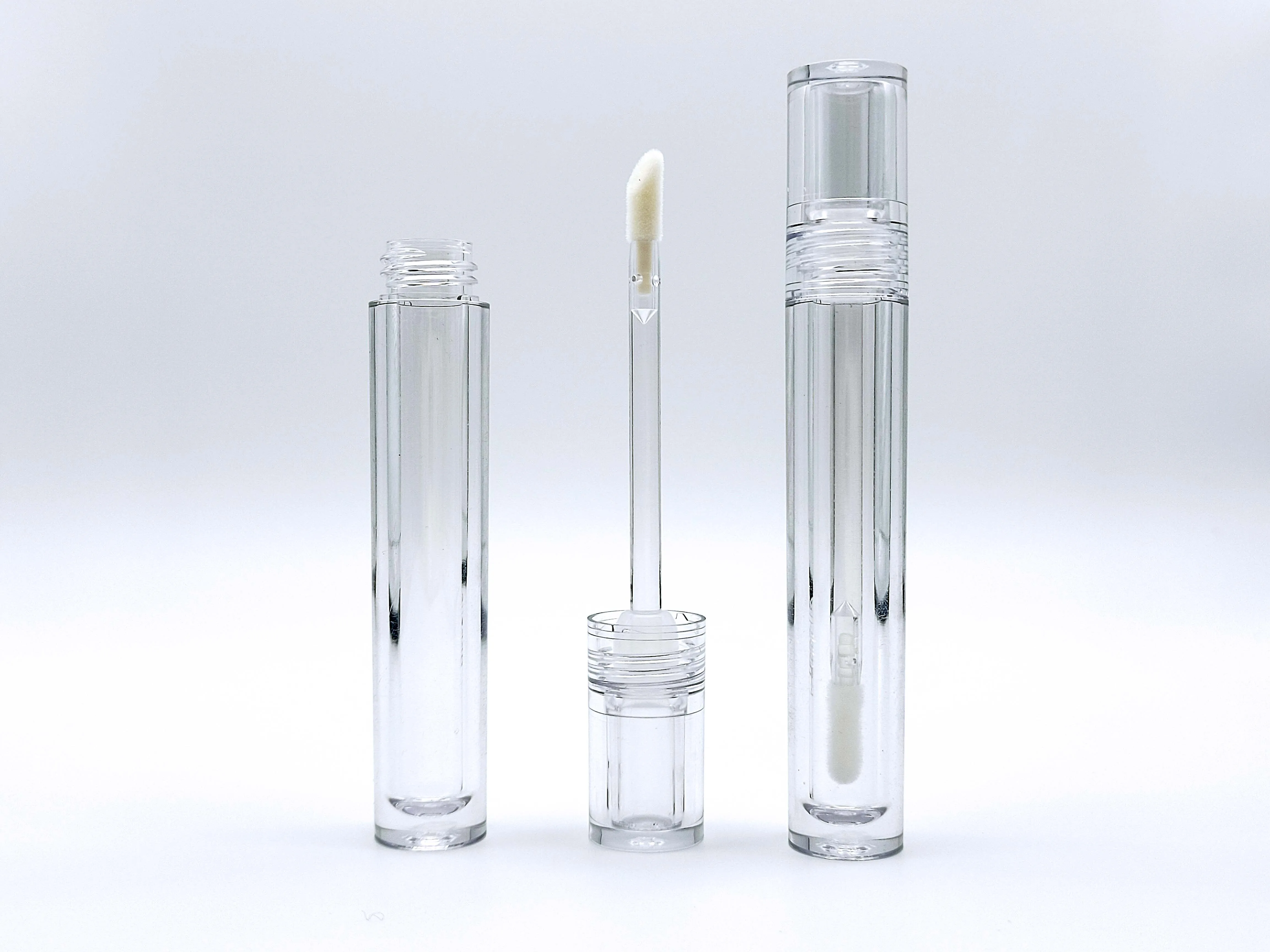 Custom Liquid Container Plastic Tube With Brush Bottle Empty Lipgloss ...
