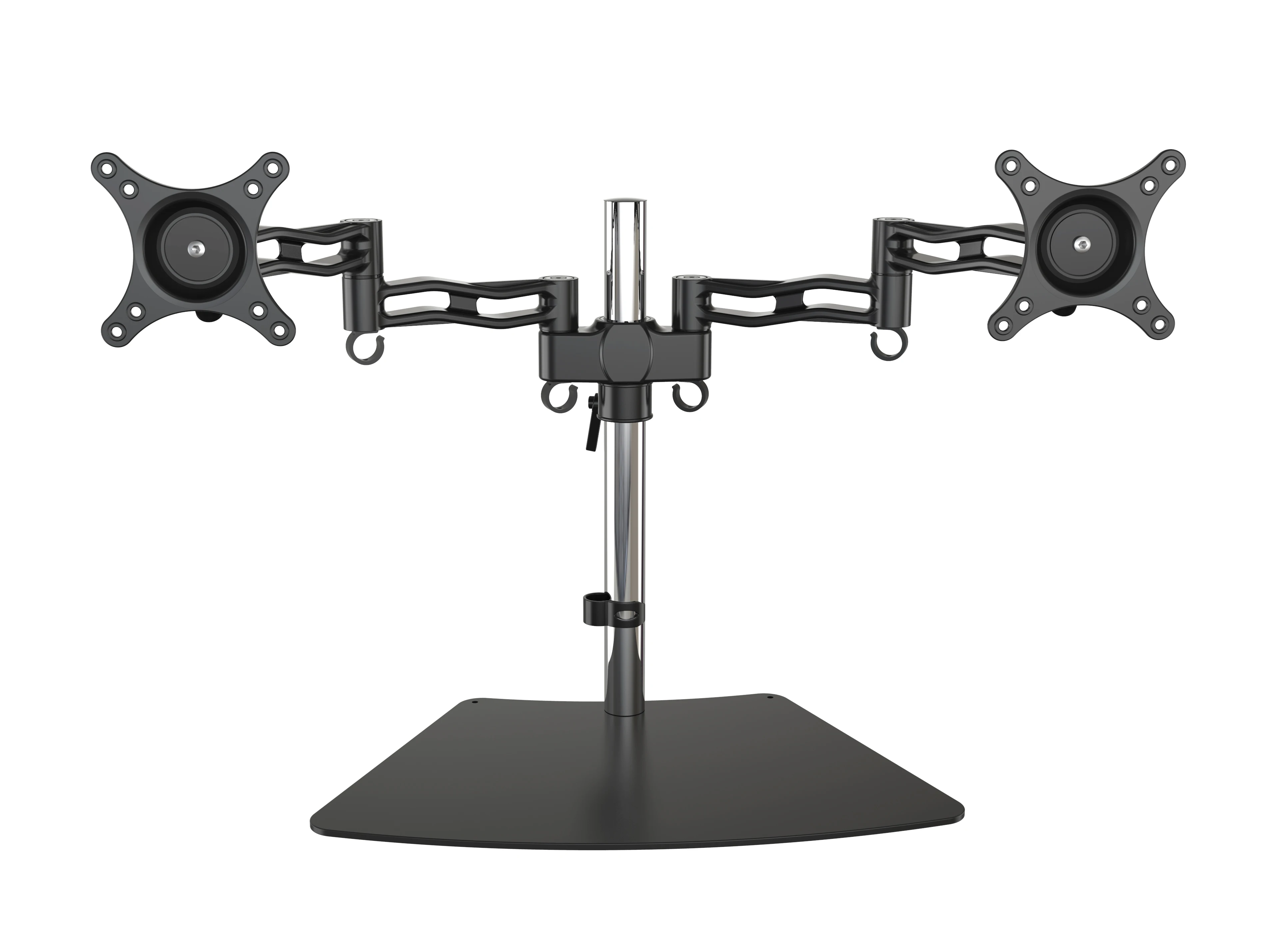 Vmounts Fully Adjustable Monitor Arm Dual Monitor Stand With Vesa Plate Locking Screw And Cable