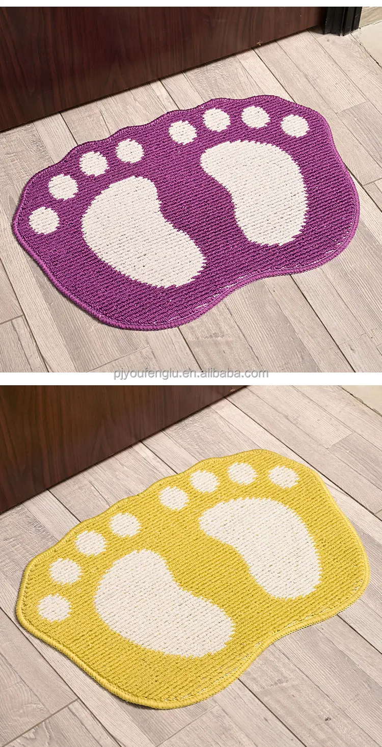  New Product Bathroom Custom anti-slip Bathmat TPR Backing Floor Mats super absorbent microfiber bath mats rugs wholesalers manufacture