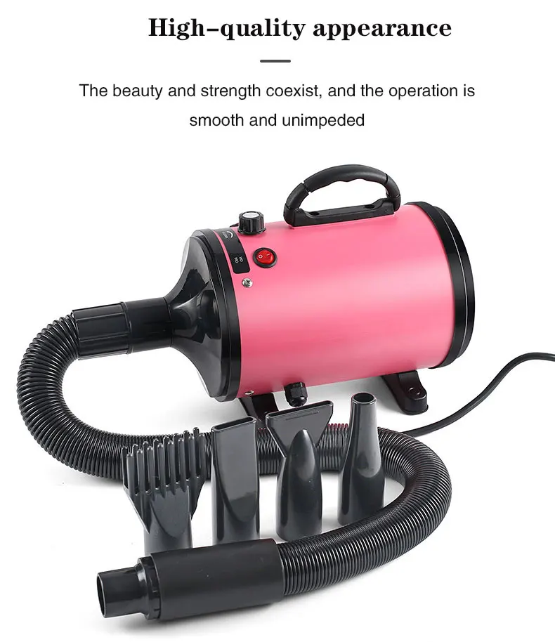 Hot Sales Dog Hair Dryer Adjustable Speed Pet Supplies Smart Heating