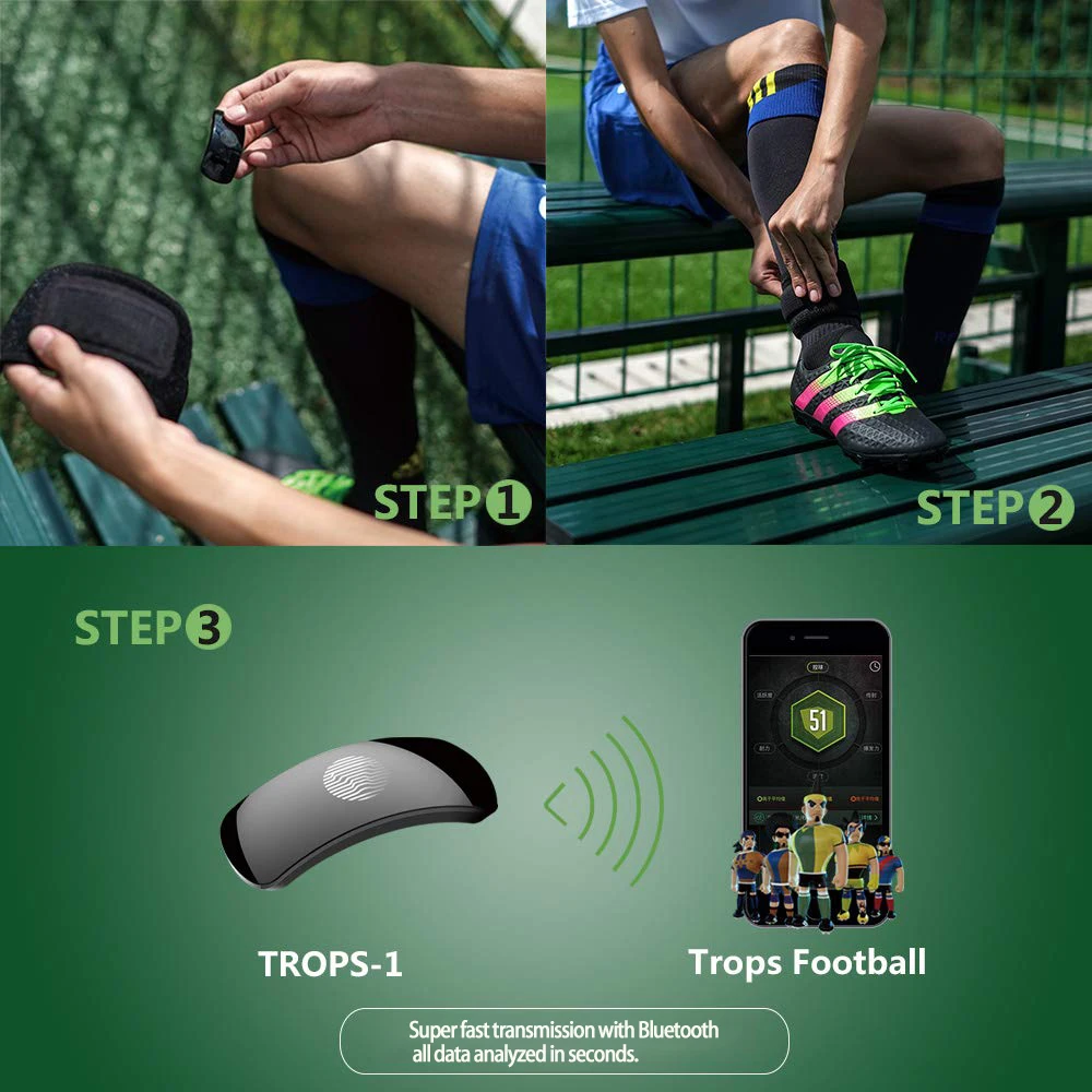 Smart Football tracker Bluetooth Ankle Soccer Tracker AI-Powered Motion Analysis Device for Precision Training