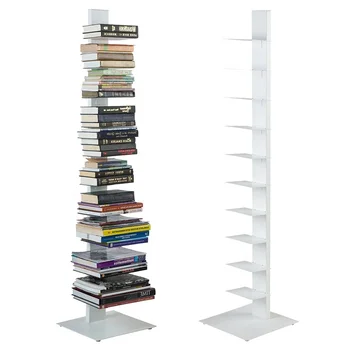 Japanese Market Spine Vertical Bookshelf Short Long Bookcase With ...