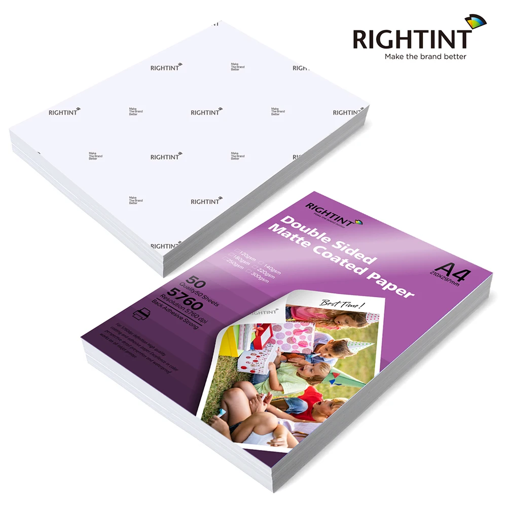 Printable Photo Picture Paper 90gsm Glossy  Inkjet Printing Photo Paper in A4 Sheet or RRoll Size