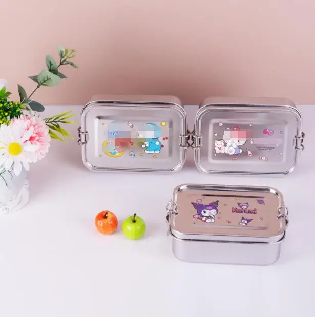 Botu 304 Stainless Steel Square Lunch Box Sealed Insulation Bento Box ...