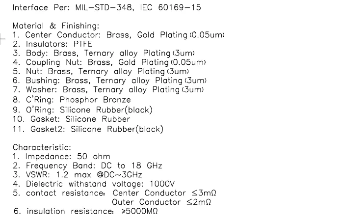 product lwmc good sale 50 ohm coaxial connectors rf sma male clamp for mp ultraflex 7 cable-6