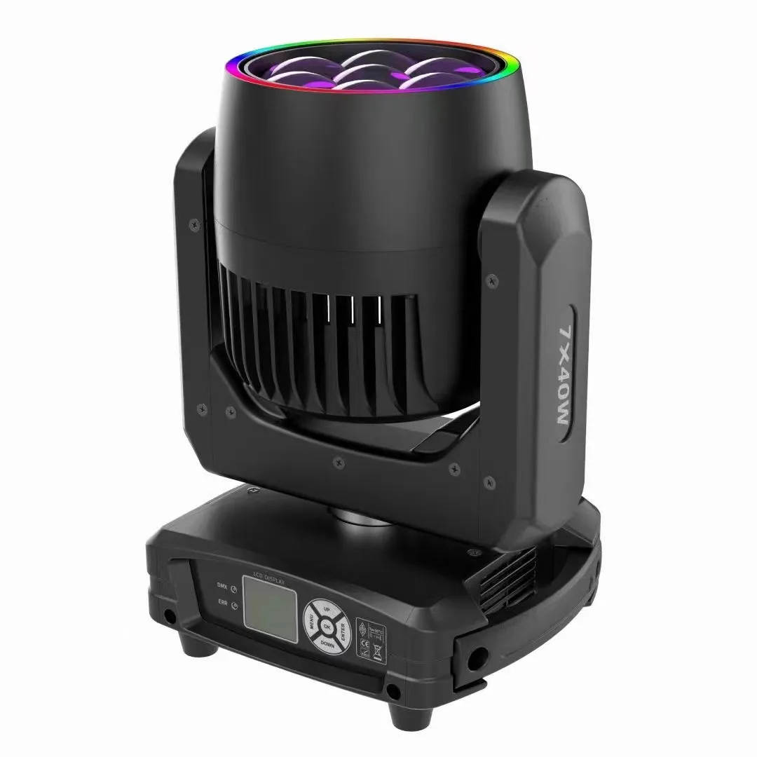 7x40w Bee Eye Moving Light - Versatile RGBW Stage Lighting
