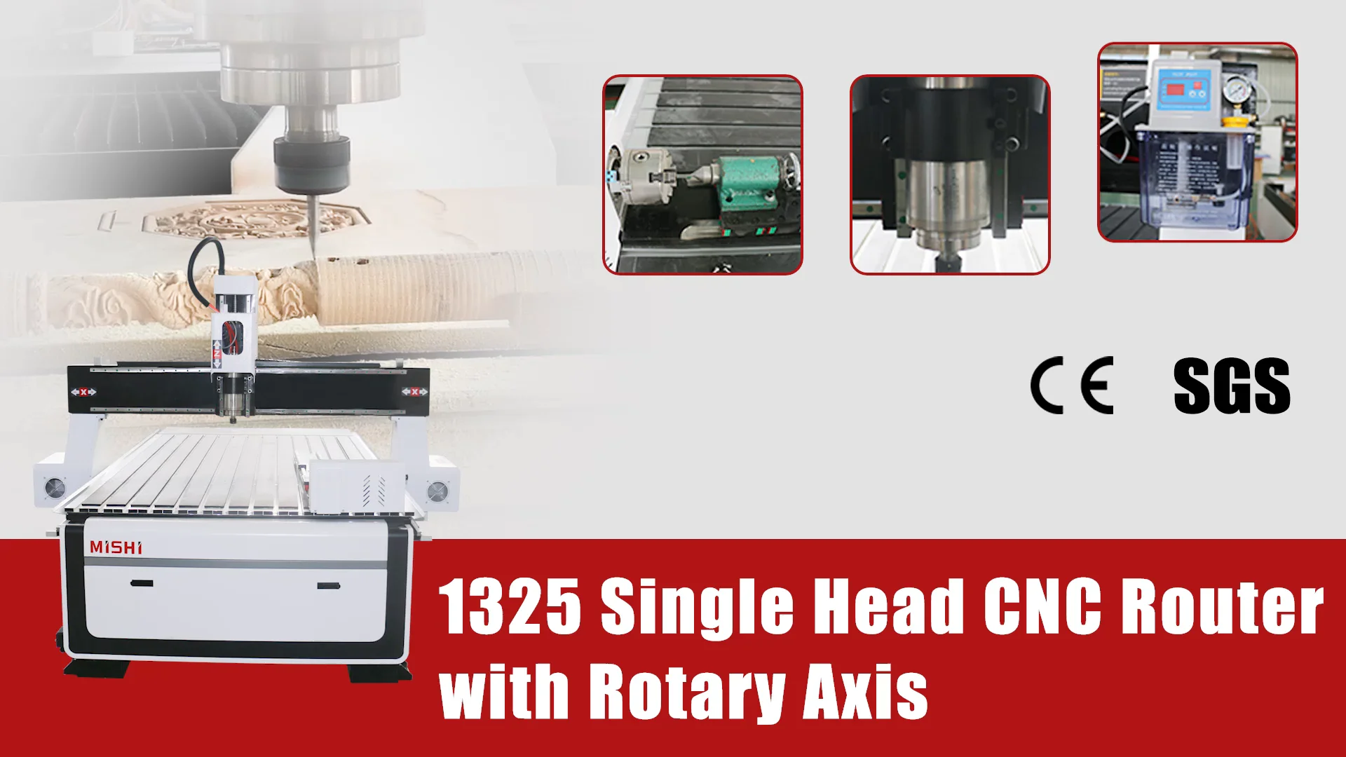 MISHI 4 Axis CNC Router - Precision Woodworking Machine