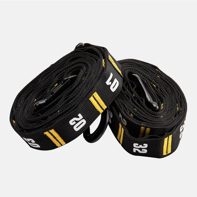 Adjustable Durable Numbered Strap Double Circle Wood Gym Gymnastics Rings for product detail 3