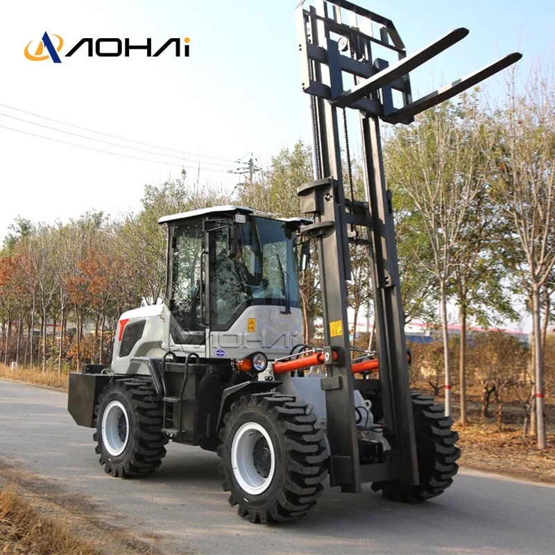 Многофункциональный легкий вилочный погрузчик 5Ton 6Ton 8Ton 4X4 гидравлический внедорожный вездеходный дизельный