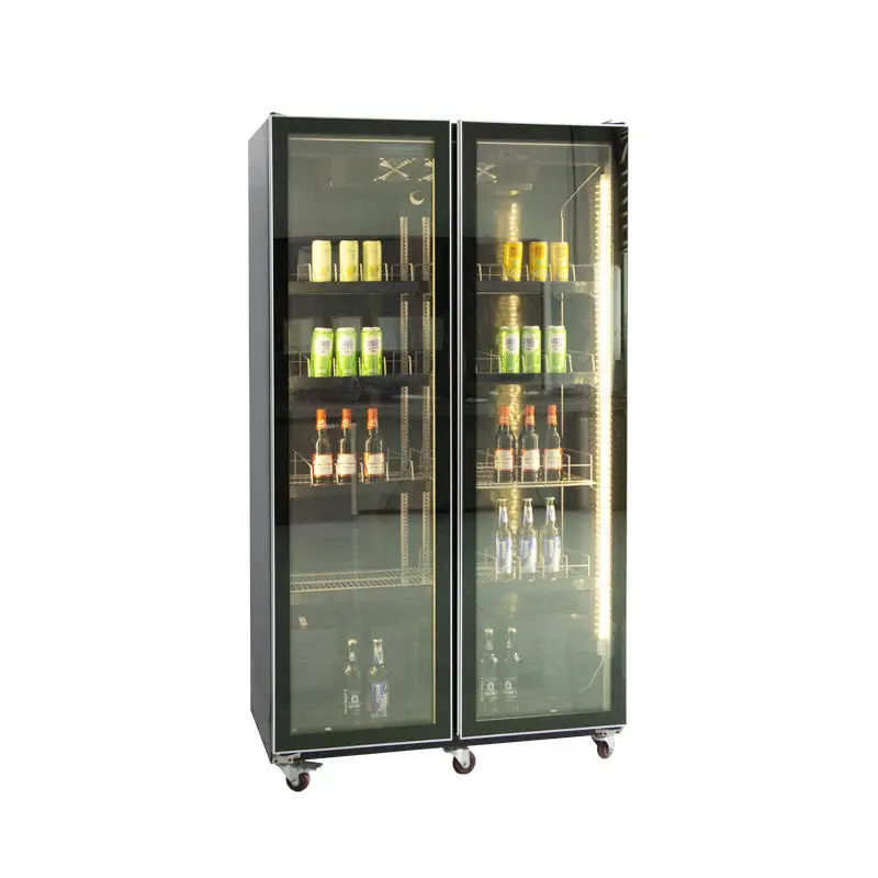 Cake Bread Pastry Display Refrigerator Wood Refrigerated Portable Wine Bottle Chiller Electric