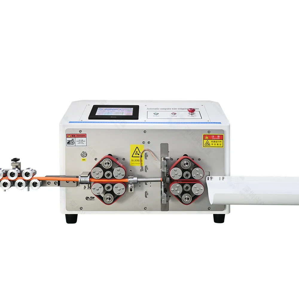 Automatic 70mm2 Wire Charging Cable Wire Stripping High Voltage Battery Cable Cutting and Atripping Machine