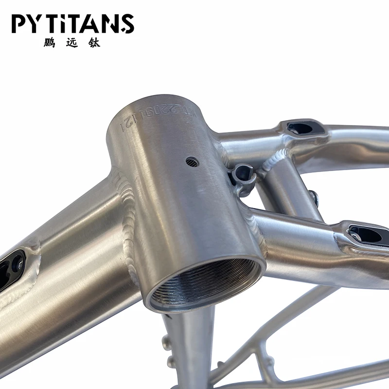 Factory Wholesale Support Customization Titanium Alloy Grovel Bicycle Frame by  Pytitans