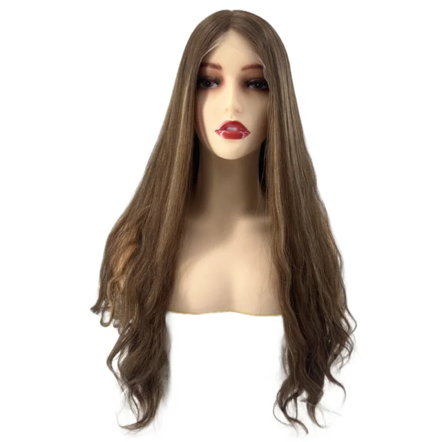 Top Selling Customized Wig 25inch Natural Human Hair Lace Top Wig High Quality Luxury Long Wavy Wig