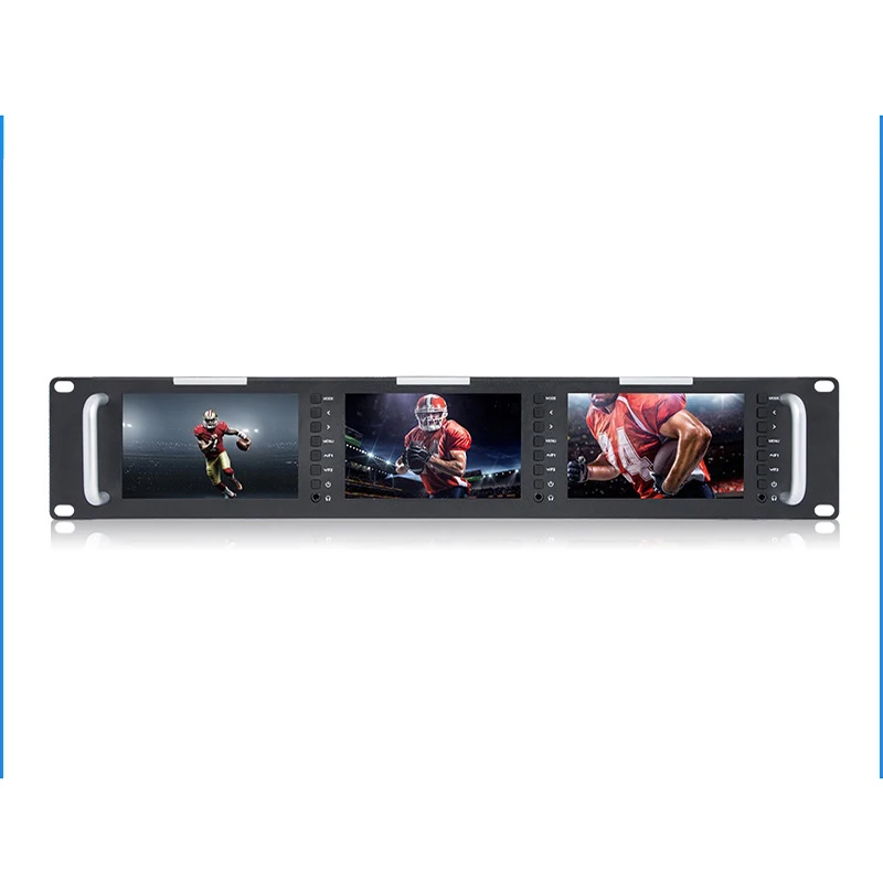 JND 2U Triple Screen 5-Inch LCD Monitor for SDI Photography