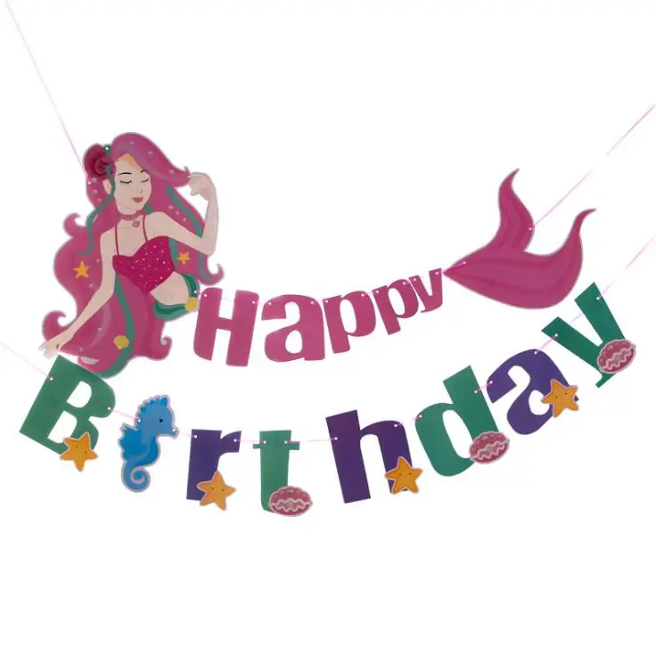 Drapeau A Traction De Sirene Theme Dessin Anime Drapeau Triangle Banderole De Decoration De Fete D Anniversaire Pour Enfants Buy Drapeau De Traction De Sirene De Bande Dessinee Banniere De Decoration De Fete D Anniversaire Des