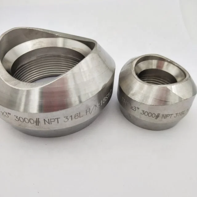 Forged Weld Fitting Thread Weldolet Carbon Steel Stainless Steel Pipes Head