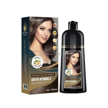 Hair Dye Without Ammonia Popular Hair Colour Shampoo Fast Professional Natural Hair Color Shampoo Semi-Permanent