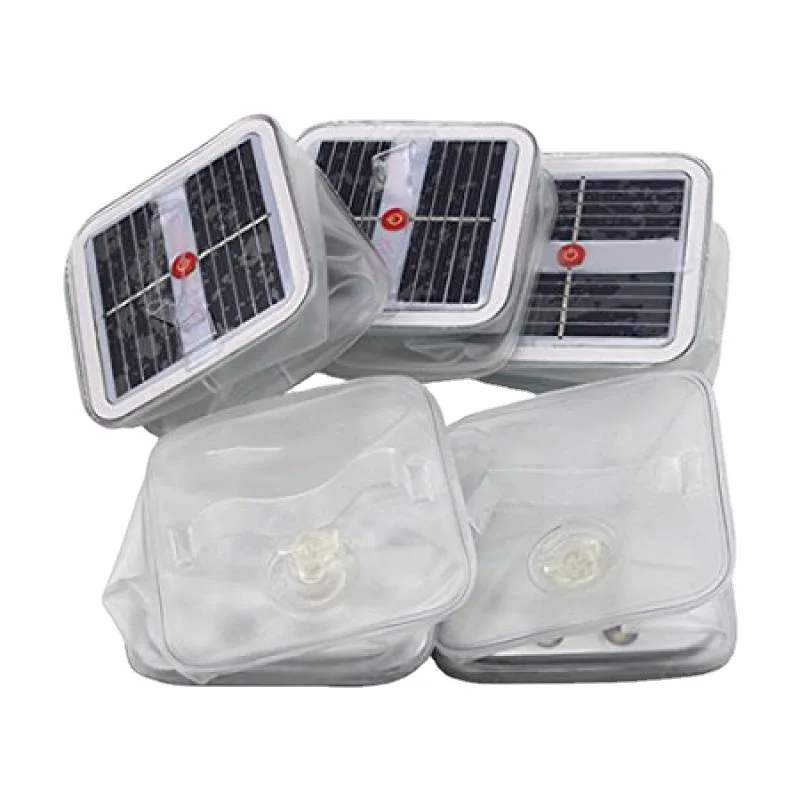 Square Solar Inflatable Lanterns for Camping Emergency Light