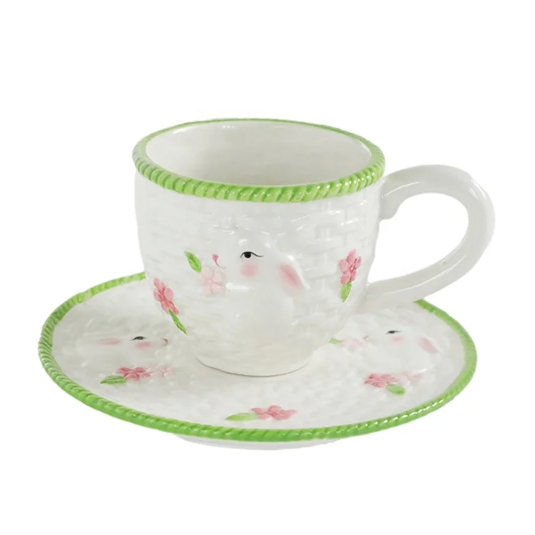 7 Pieces Ceramic Tea Pot Sets Tea Cup with Saucer Sugar Storage Jar Candy Plate Spoon Holder Milk Pitcher to Enjoy Tea Time