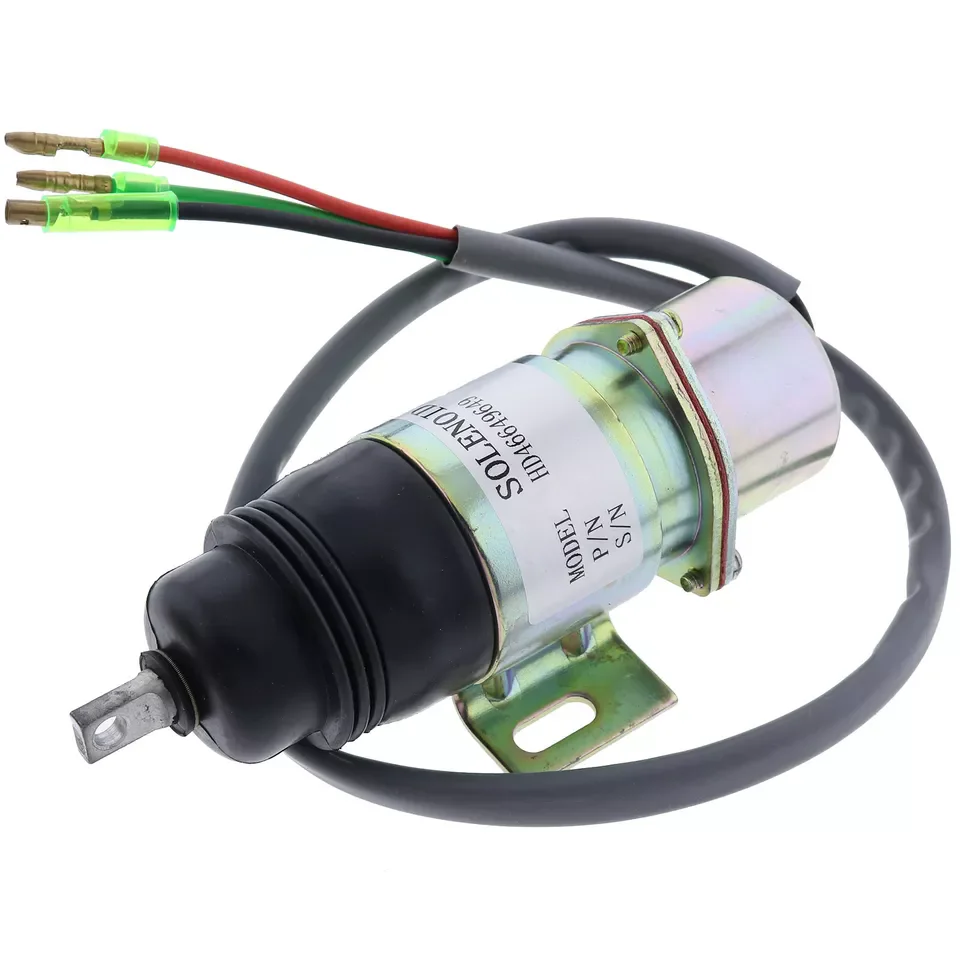 24V Fuel Shut off Solenoid for Hitachi Excavator MV2-40
