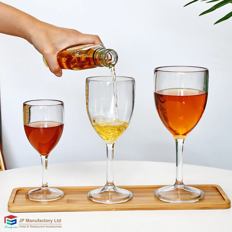 Herbruikbare Plastic Wijnglazen - 300ml Wine Glasses